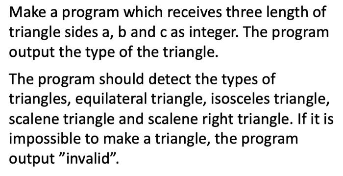 Solved Example Execution >./a.out 222 equilateral triangle | Chegg.com