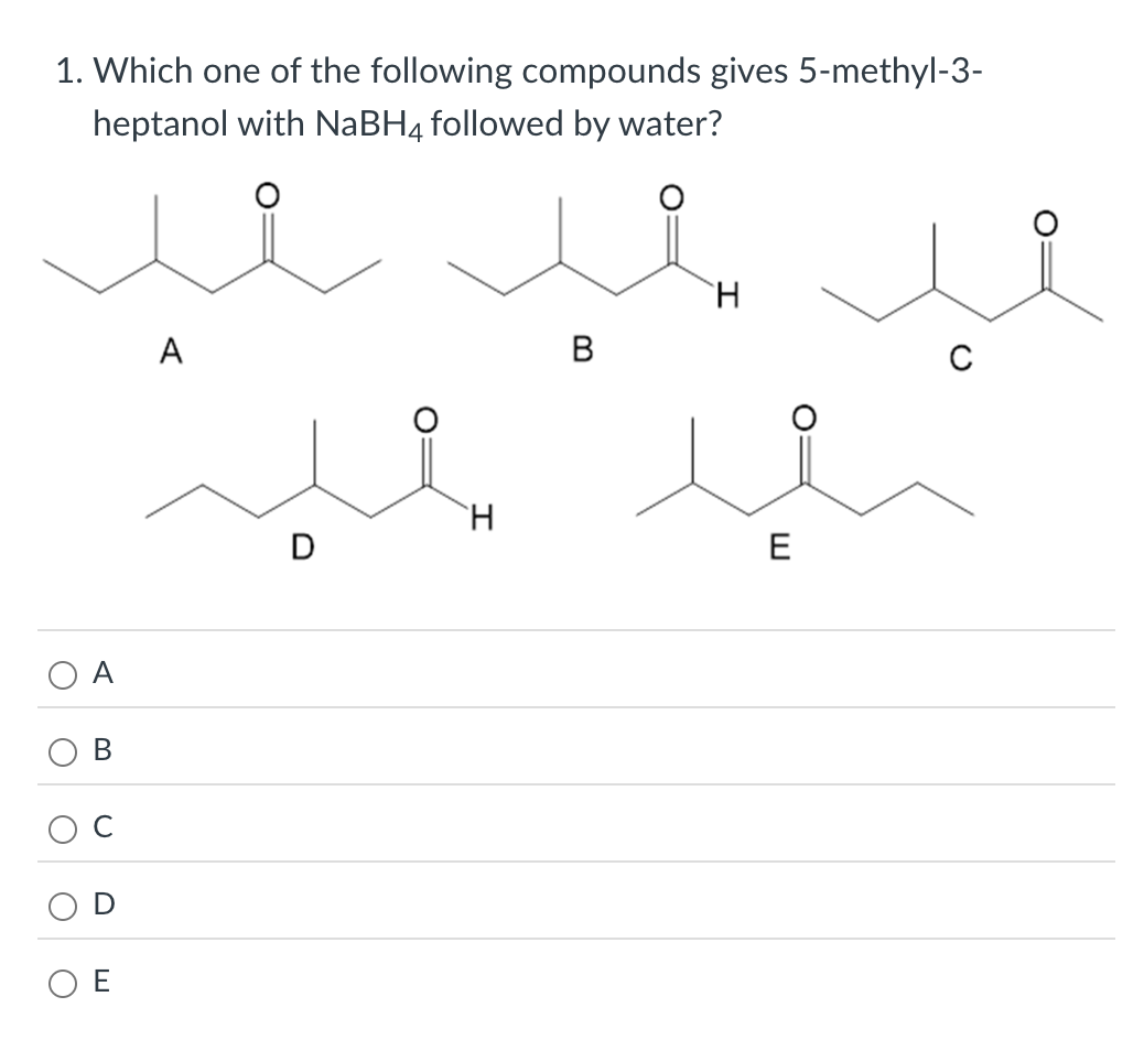 Solved Which one of ﻿the following compounds gives | Chegg.com