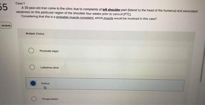Solved Case 1 6 A 30-year-old man came to the clinic due to | Chegg.com