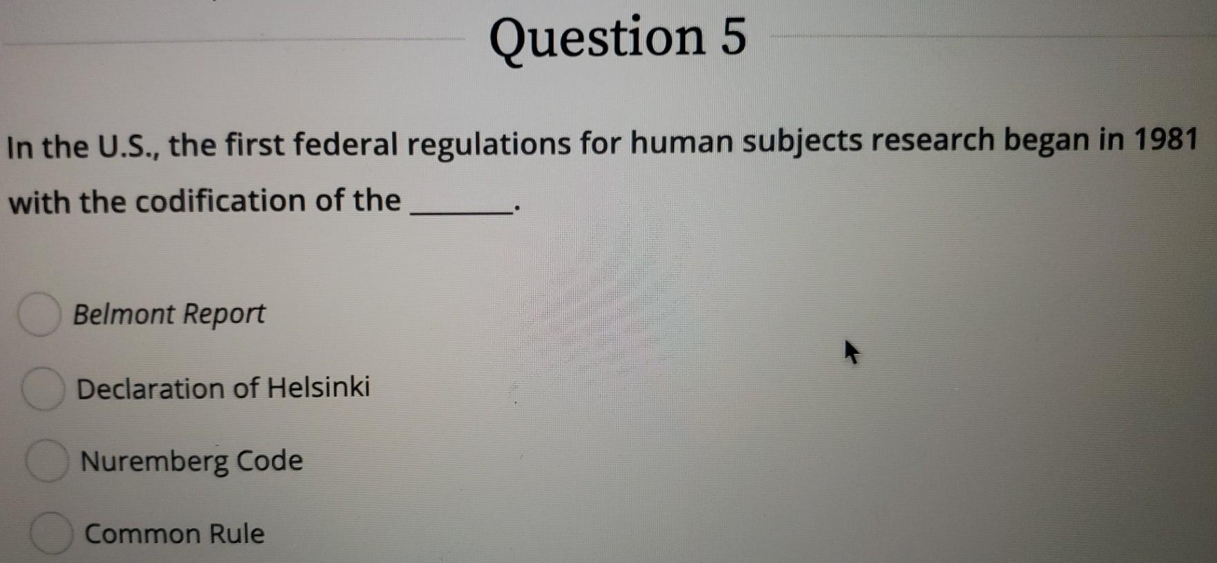 Solved Which Of The Following Studies Would Need IRB Chegg