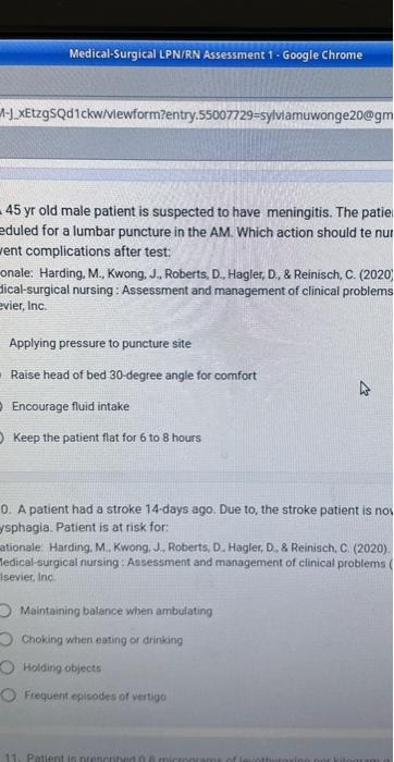 Solved 45 yr old male patient is suspected to have | Chegg.com