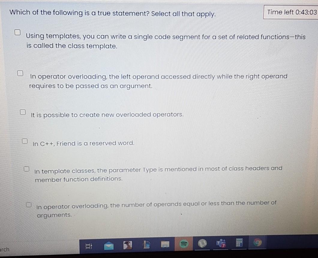Solved Which of the following is a true statement? Select | Chegg.com