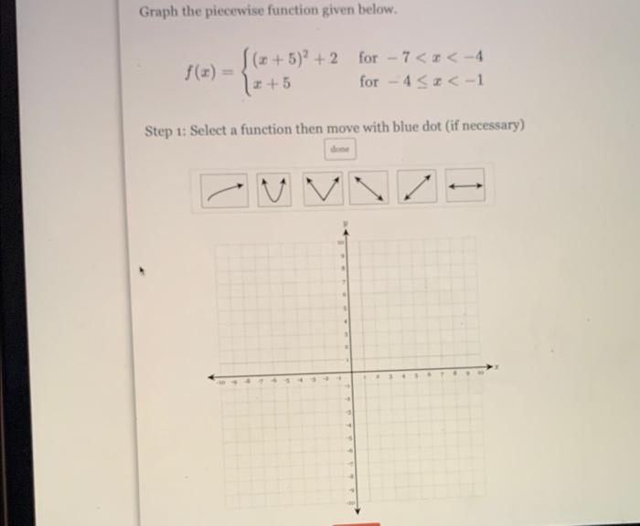 Solved Graph The Piecewise Function Given Below