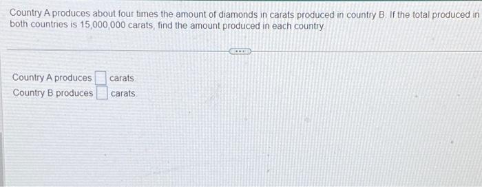 Solved Country A Produces About Four Times The Amount Of | Chegg.com