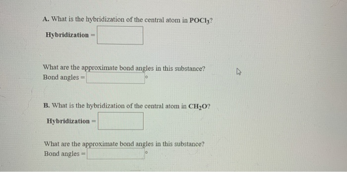 Solved A. What Is The Hybridization Of The Central Atom I