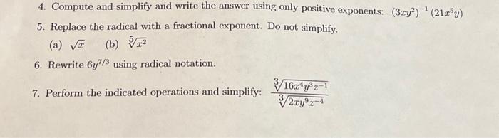 Solved 4. Compute and simplify and write the answer using | Chegg.com