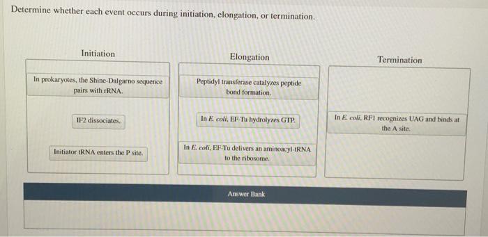 Solved Determine Whether Each Event Occurs During | Chegg.com