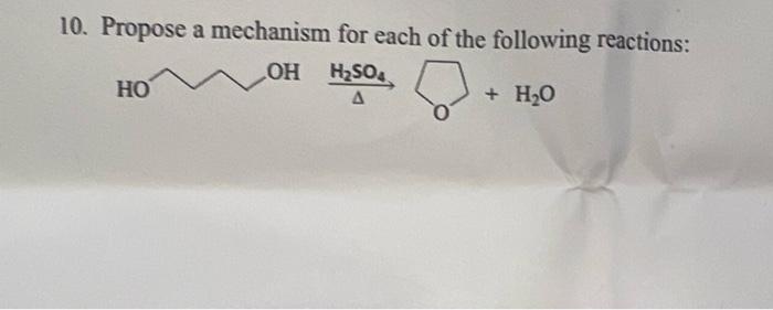 Solved 0. Propose a mechanism for each of the following | Chegg.com
