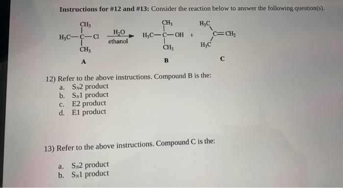 Solved Instructions for #12 and #13: Consider the reaction | Chegg.com
