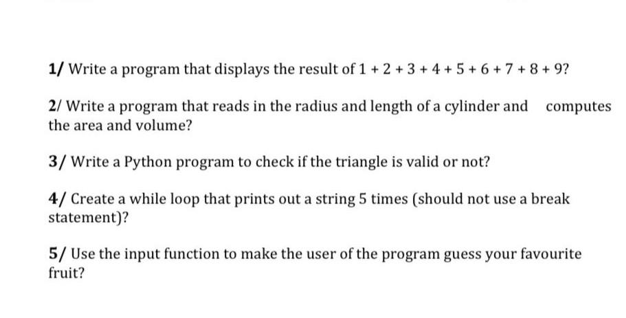 Solved 1/ Write a program that displays the result of | Chegg.com