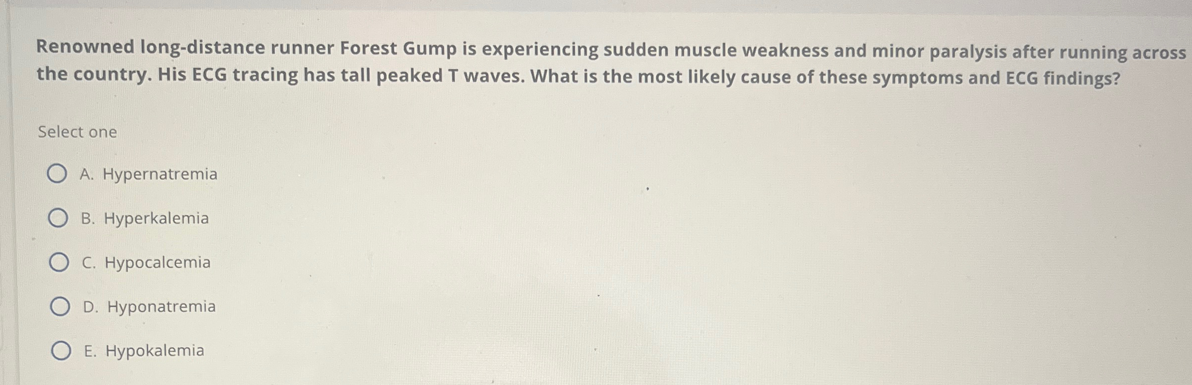 Solved Renowned long-distance runner Forest Gump is | Chegg.com