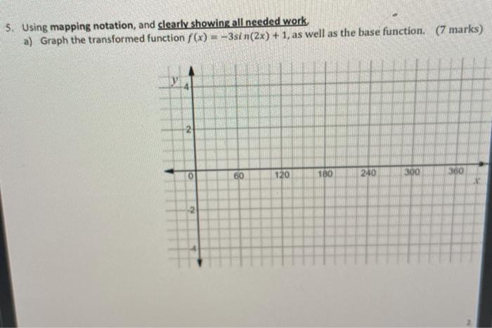 Solved 5. Using mapping notation, and clearly showing all | Chegg.com