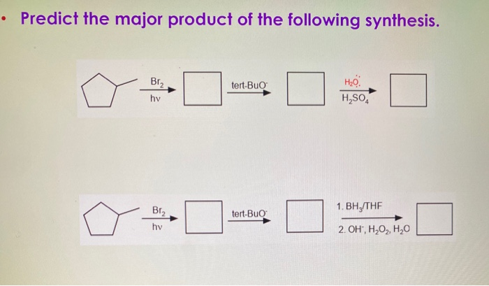 Solved Predict The Product Of The Following Reaction: 어 1. | Chegg.com