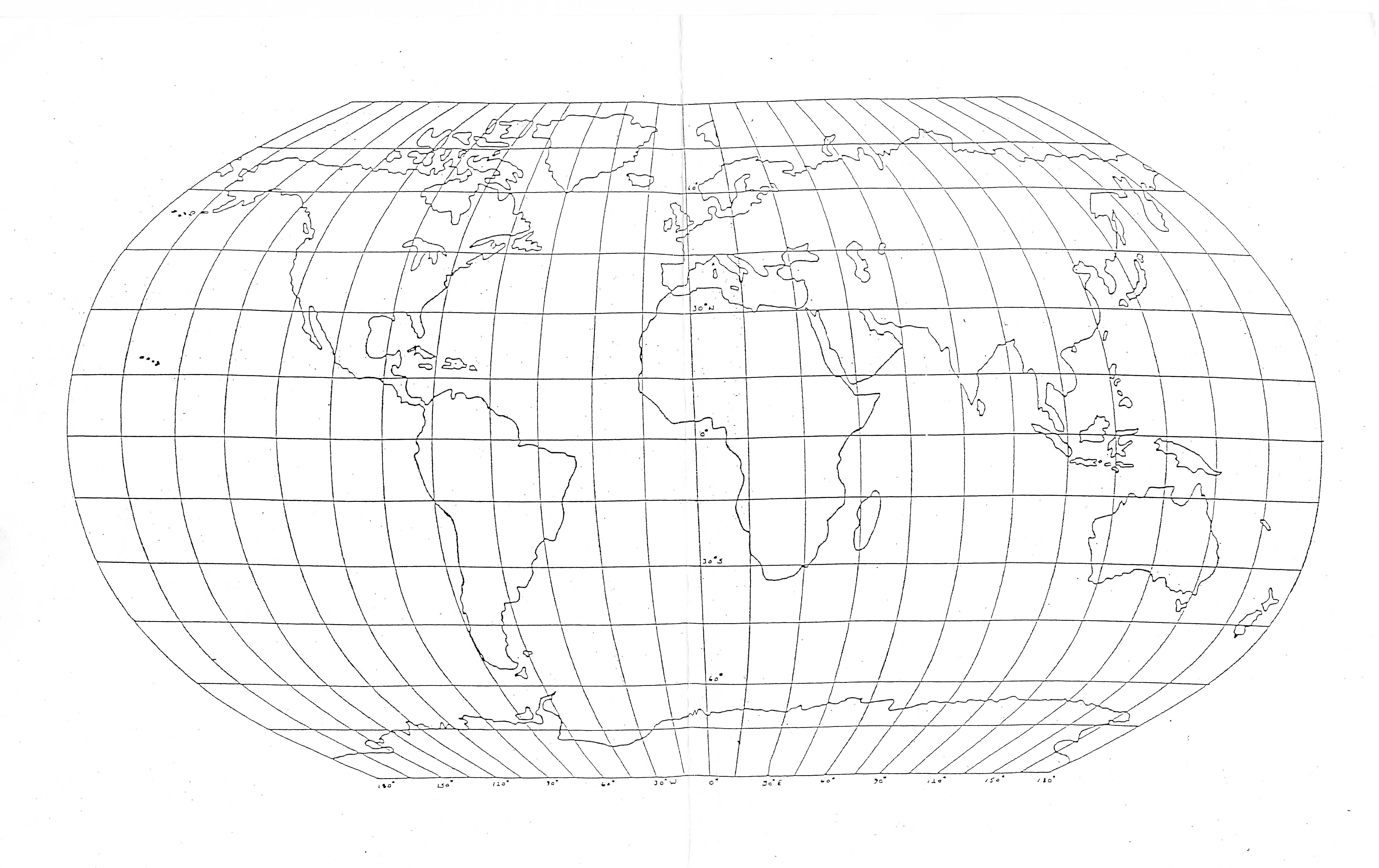 Solved 1. ﻿Base Map: Use the 11x17 ﻿simplified world base | Chegg.com