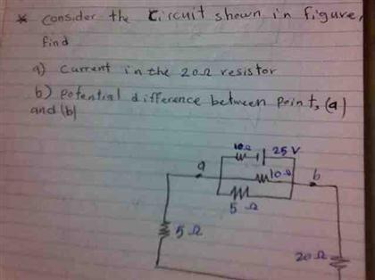 Solved Consider the circuit shown in Figure, Find Current | Chegg.com