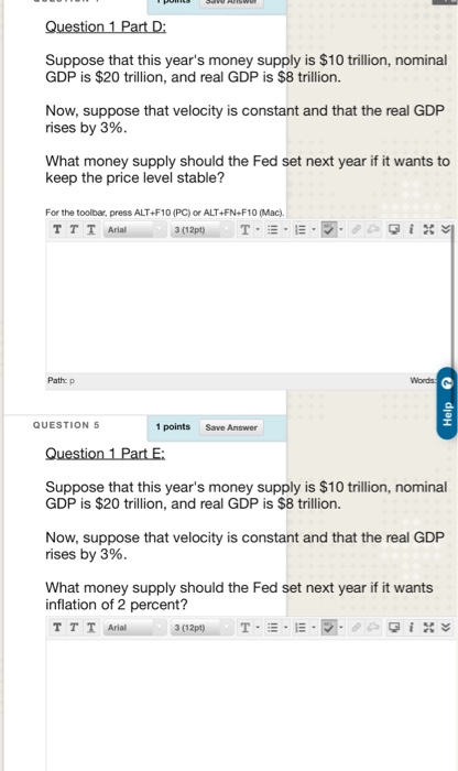 Solved QUESTION 1 1 points Save Answer Question 1 Part A: | Chegg.com