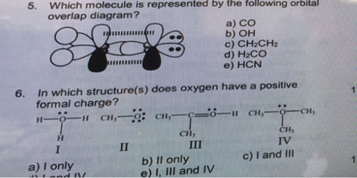 Solved Which molecule is represented by the following | Chegg.com