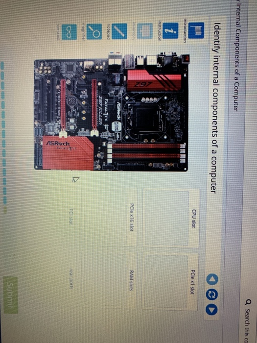 identify internal components of a computer cpu slot
