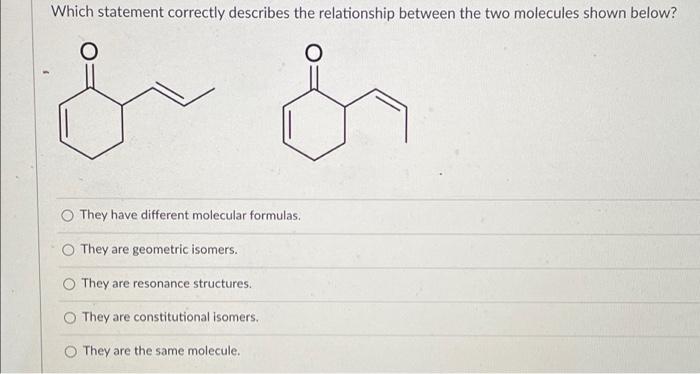 Solved Which Statement Correctly Describes The Relationship | Chegg.com