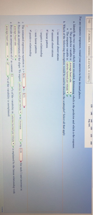 Solved A fitness instructor wants to understand the | Chegg.com