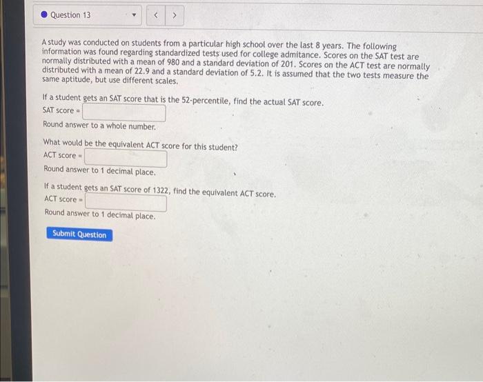Solved A study was conducted on students from a particular | Chegg.com