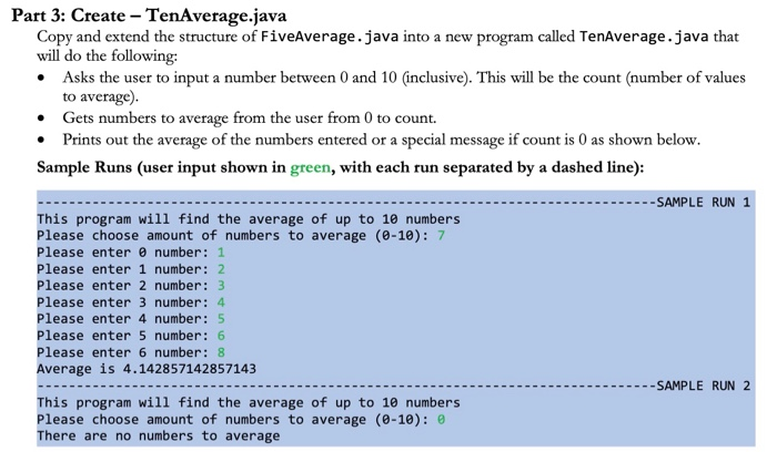 Solved i need help with writing some code in Java.below is a | Chegg.com
