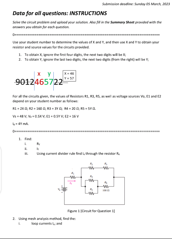 Solved Data for all questions: INSTRUCTIONS Solve the | Chegg.com