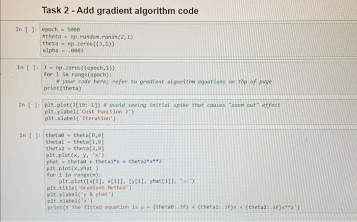 Solved second order lr gradient python. please answer in | Chegg.com