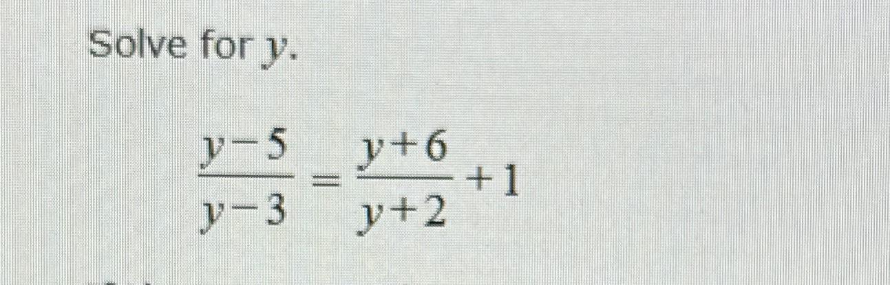 3x 5y 6 solve for y