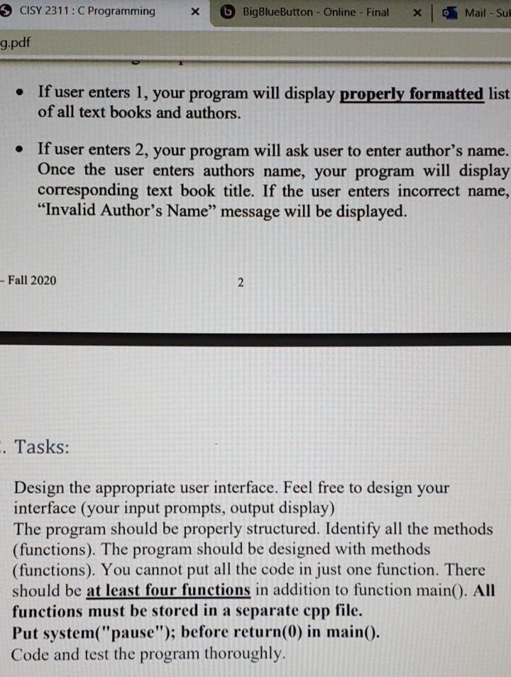 Solved 1. Description of the Problem: Write a console C++ | Chegg.com