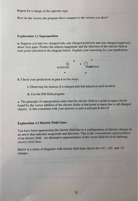 Solved That Charge In Order To Determine The Electric Field Chegg