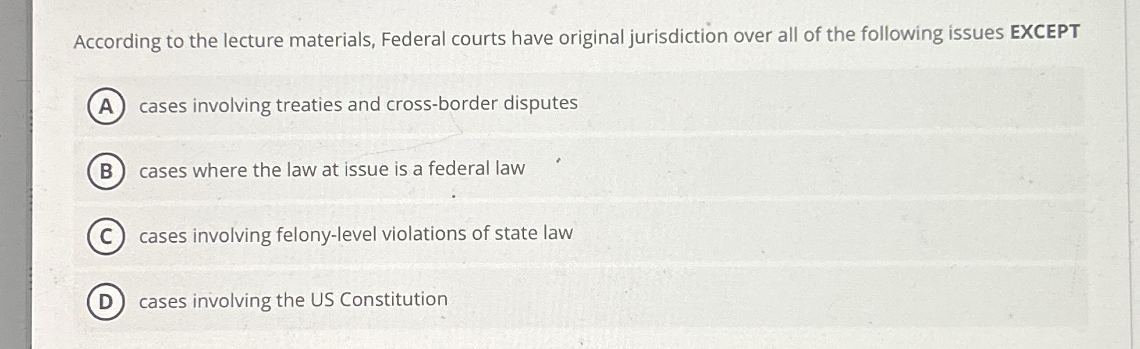 Jurisdiction in all cases in cheap which