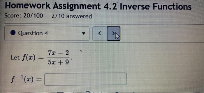 inverse functions algebra 2 homework answers