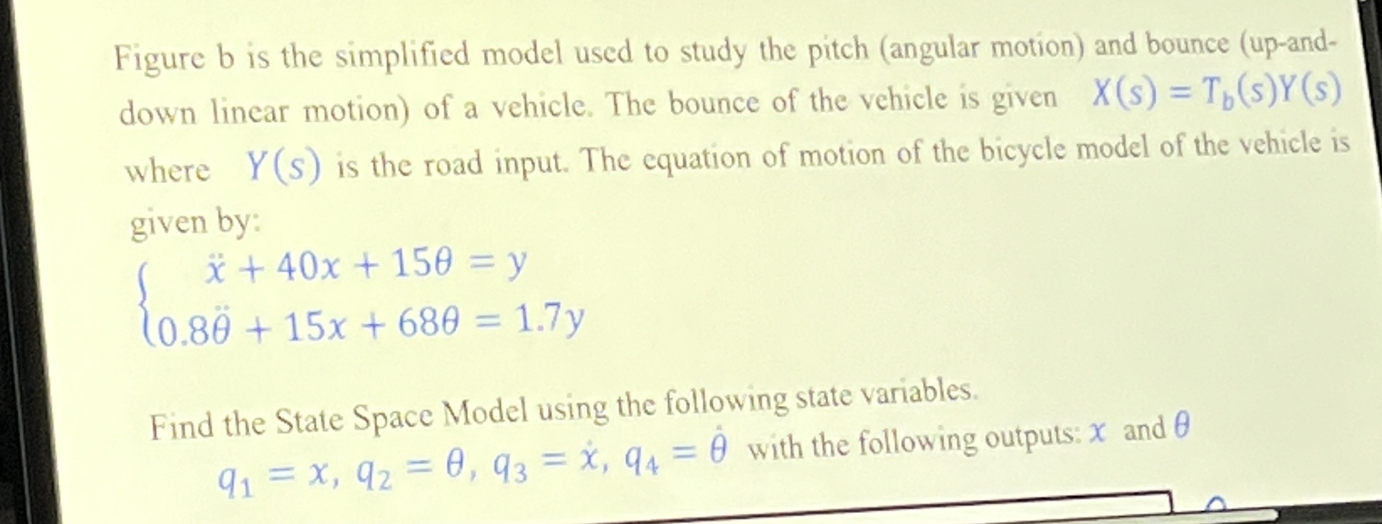 Solved Figure b is the simplified model used to study the | Chegg.com