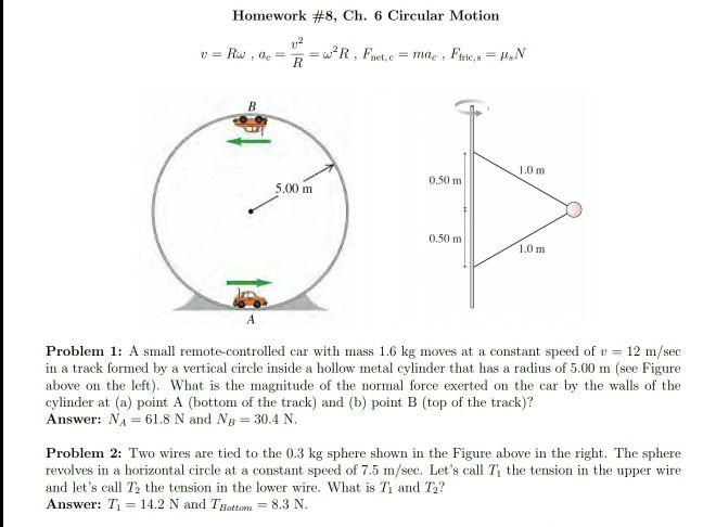 Solved Homework 8 Ch 6 Circular Motion V2 V Rw 0e Chegg Com