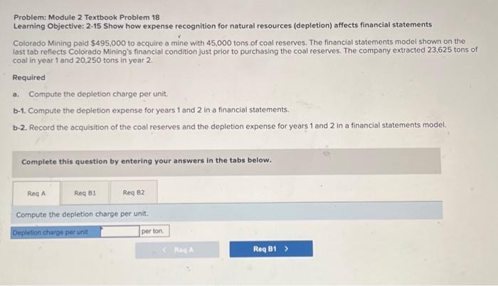 Solved Problem: Module 2 Textbook Problem 18 Learning | Chegg.com