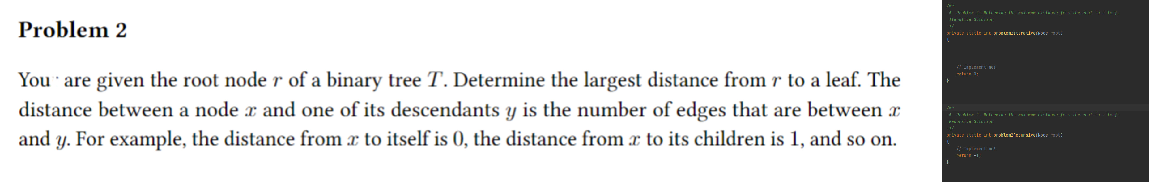 Solved Your are given the root node r of a binary tree T . | Chegg.com