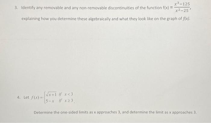 Solved 3. Identify any removable and any non-removable | Chegg.com