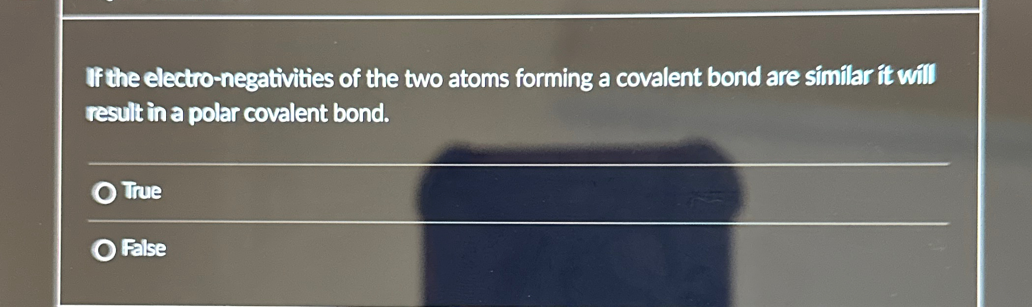 Solved If the electro-negativities of the two atoms forming | Chegg.com