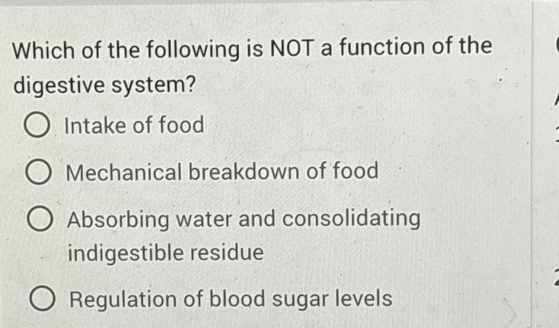 Solved Which of the following is NOT a function of the