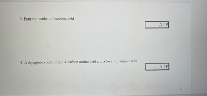 Solved Some common substrates and the place in the aerobic | Chegg.com