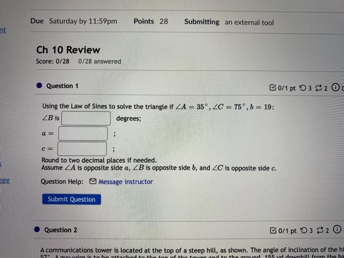Solved Due Saturday by 11:59pm Points 28 Submitting an | Chegg.com