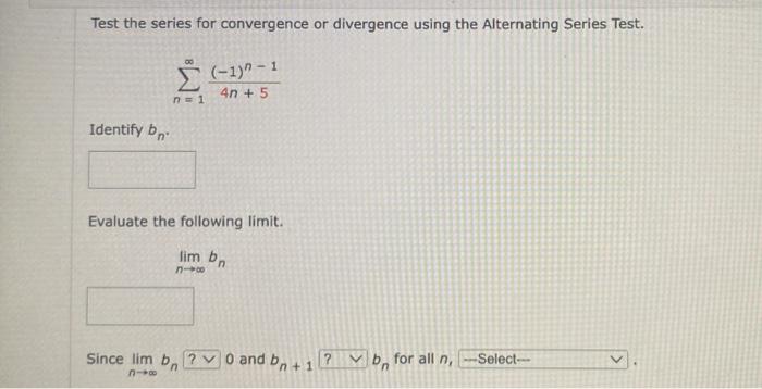 Solved Test The Series For Convergence Or Divergence Using 