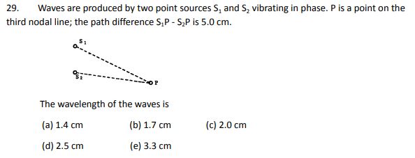 Solved Waves are produced by two point sources S1 ﻿and S2 | Chegg.com