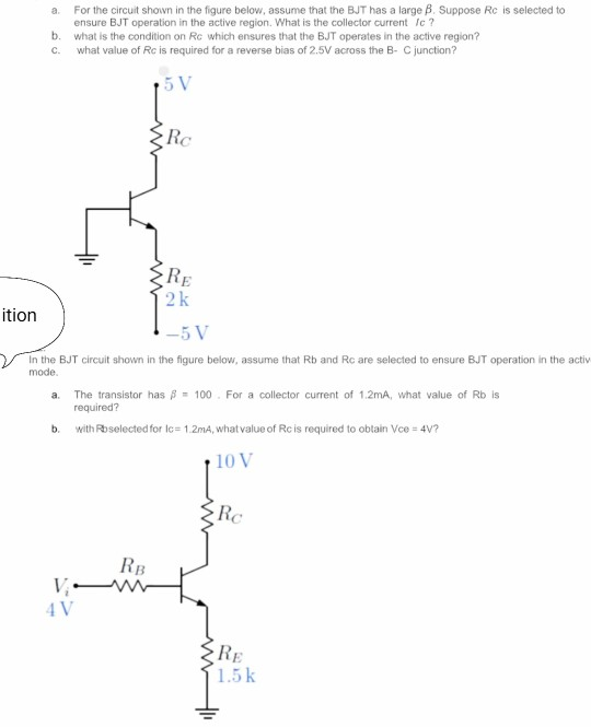 Solved a For the circuit shown in the figure below, assume | Chegg.com
