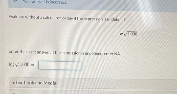 Solved Evaluate without a calculator, or say if the | Chegg.com