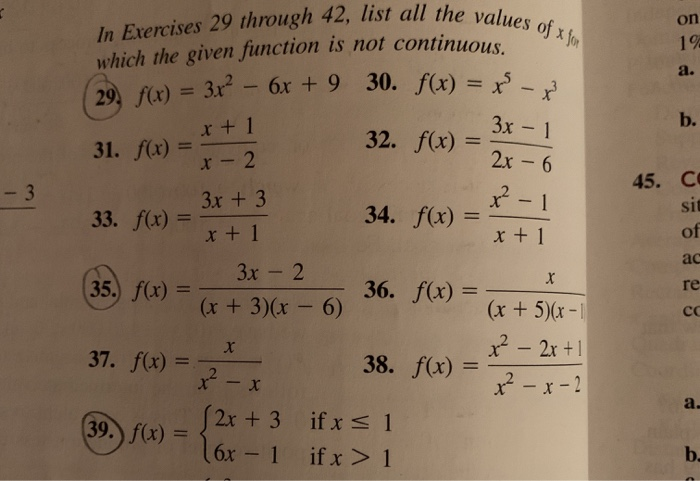 Solved In Exercises 29 through 42, list all the values of | Chegg.com