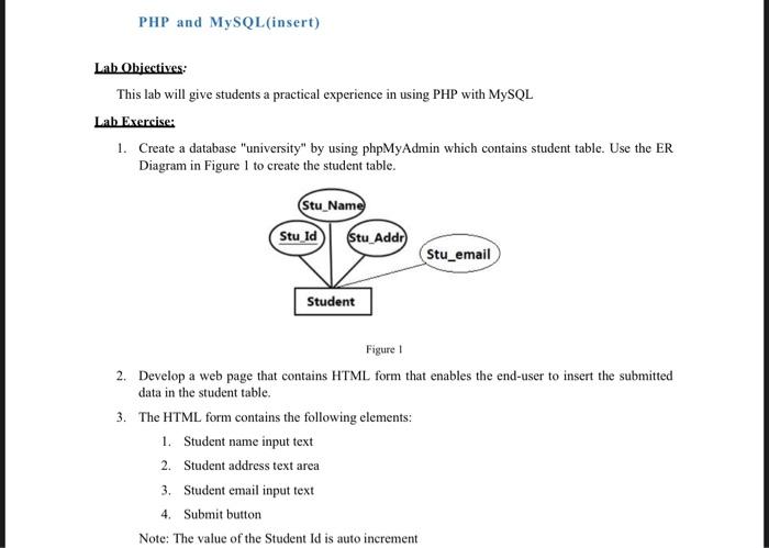 php lab assignment