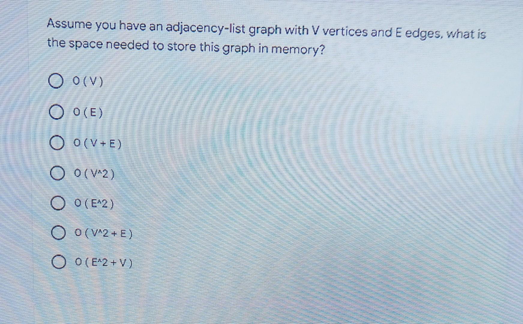 Solved Assume you have an adjacency-list graph with V | Chegg.com