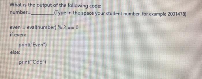 Solved What is the output of the following code: numbers | Chegg.com